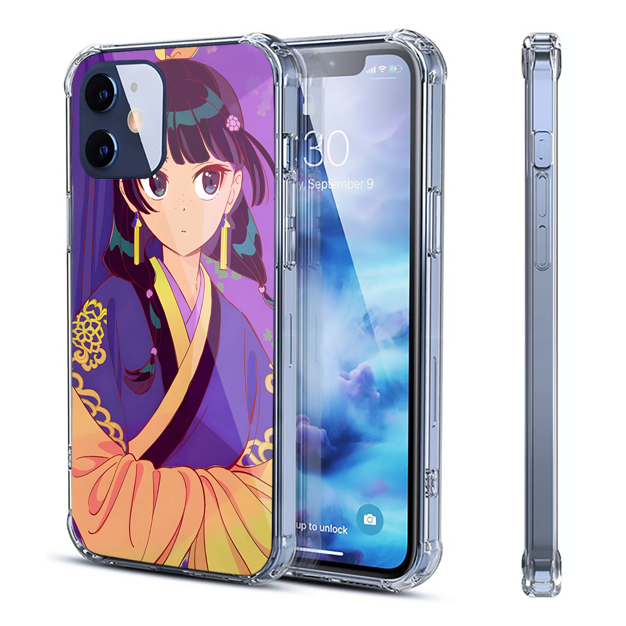（画像用） 薬屋のひとりごと The Apothecary Diaries 【iPhone 12シリーズ対応】透明スマホケース（クリアソフトケース）